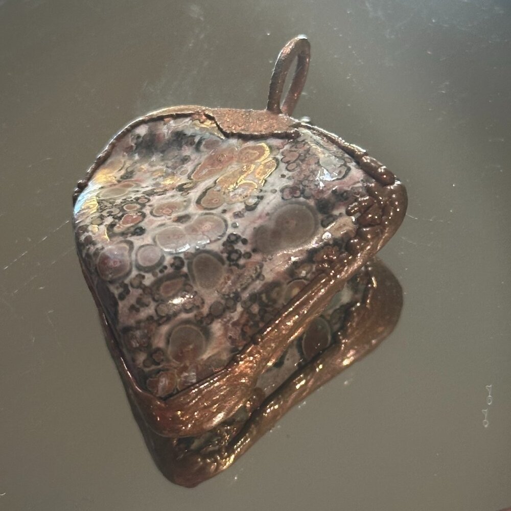 Bronze Cast Stone Pendant